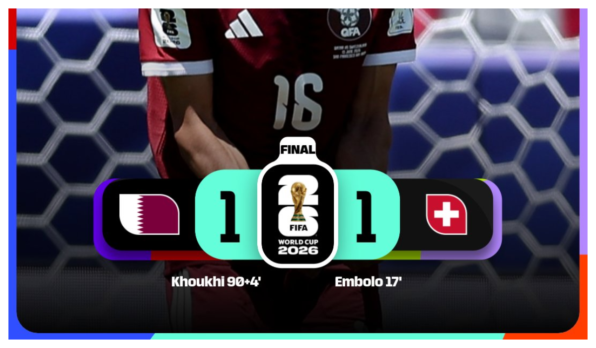 Qatar 1-1 Suiza: El punto que esperó cuatro años-image