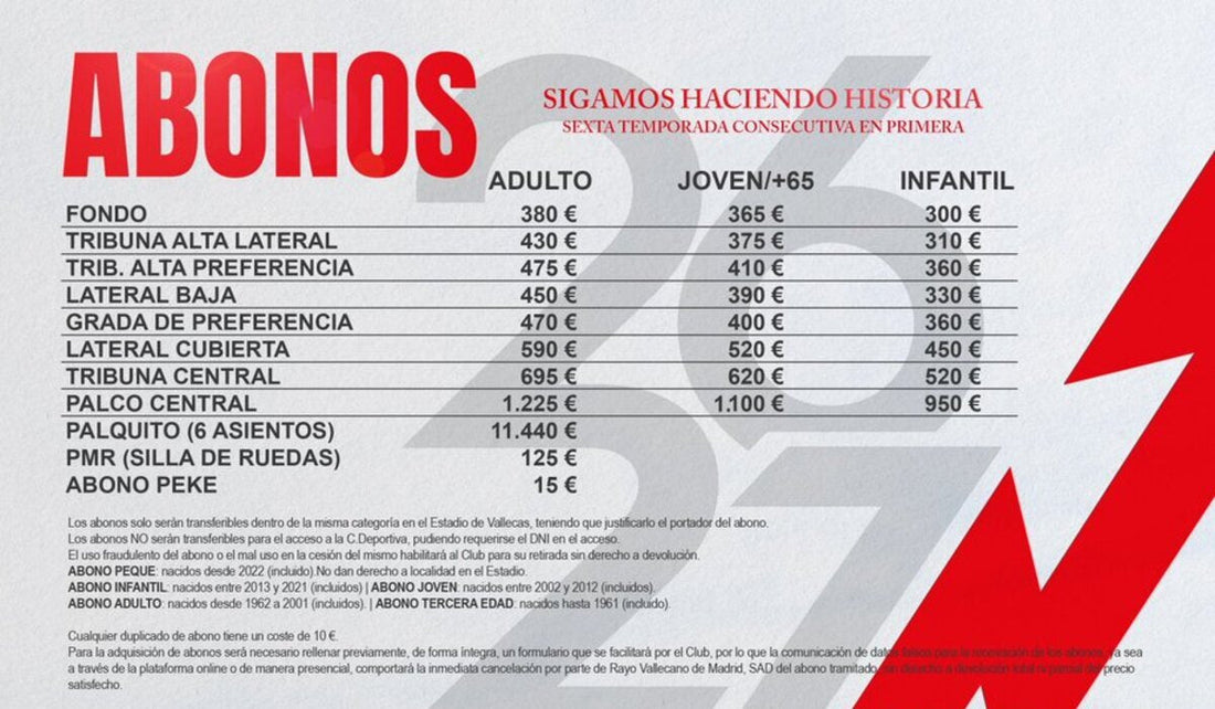 El Rayo Vallecano presenta su campaña de abonos 2026/27 con una nueva subida-image
