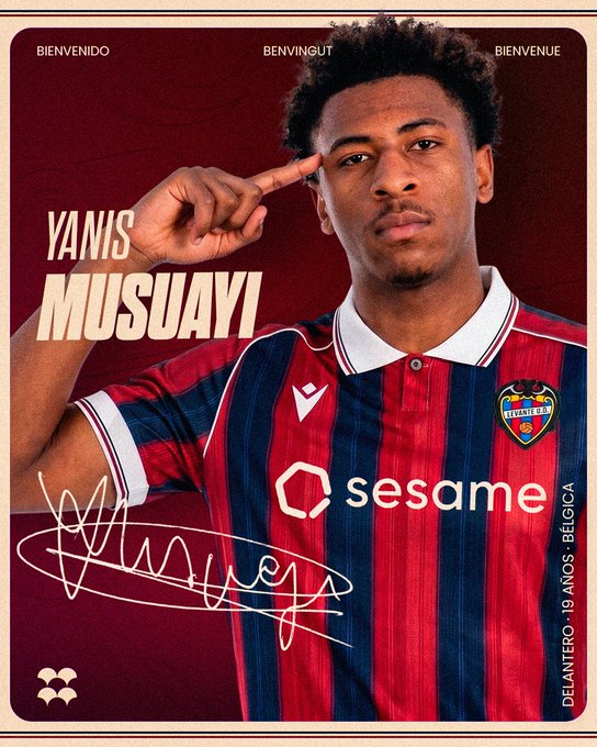 Yanis Musuayi nuevo jugador del Levante UD-image