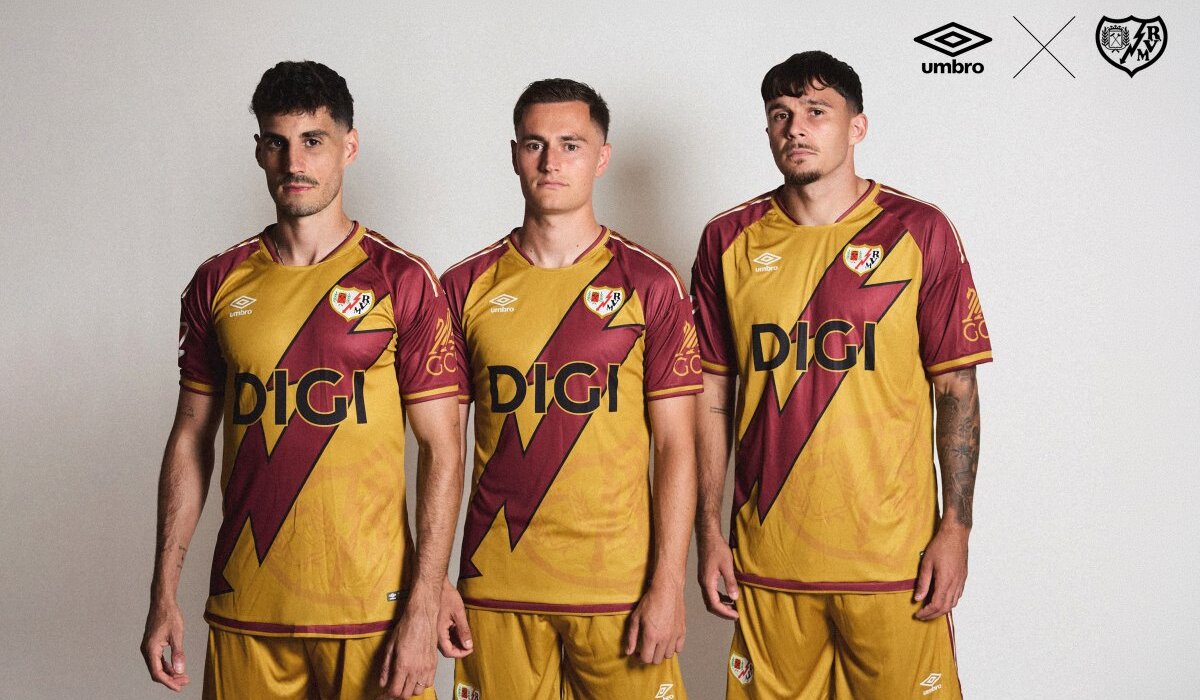 El Rayo Vallecano completas sus equipaciones con un inédito tono dorado-image