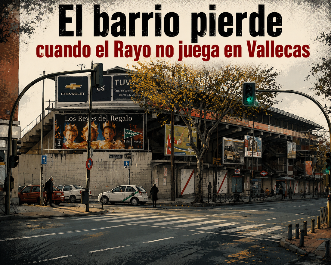 El barrio pierde cuando el Rayo no juega en Vallecas-image