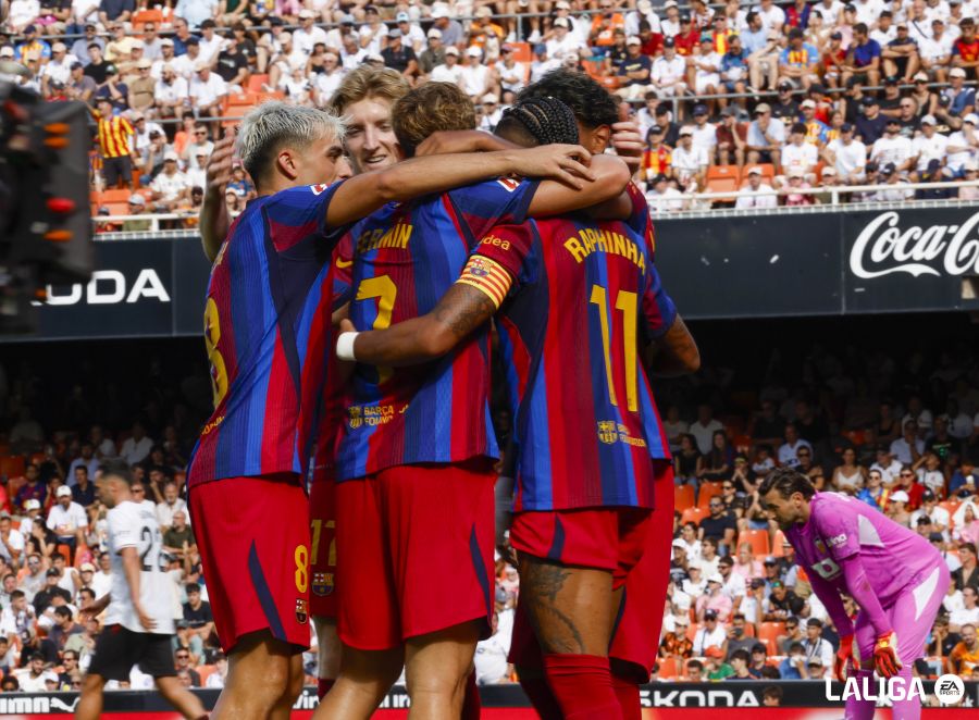 Valencia CF 0 - 5 FC Barcelona: El Barça se aprovecha de un mal Valencia para ser líder-image
