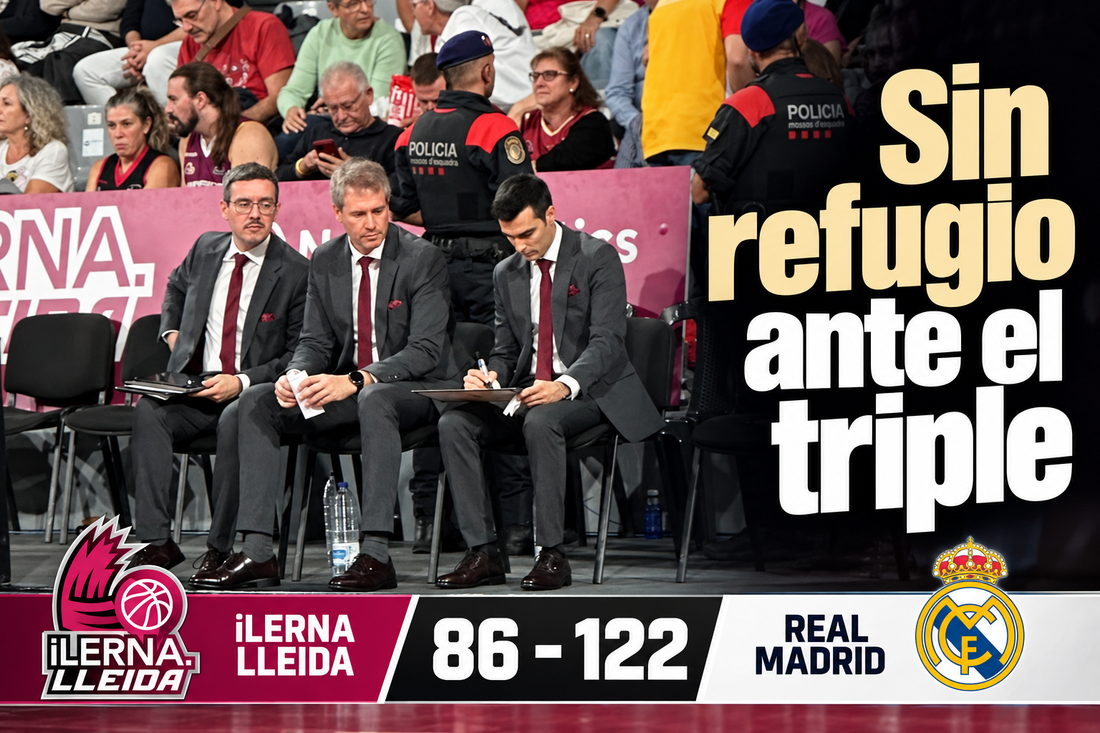 Crónica | iLERNA Lleida 86–122 Real Madrid: Sin refugio ante el triple.-image